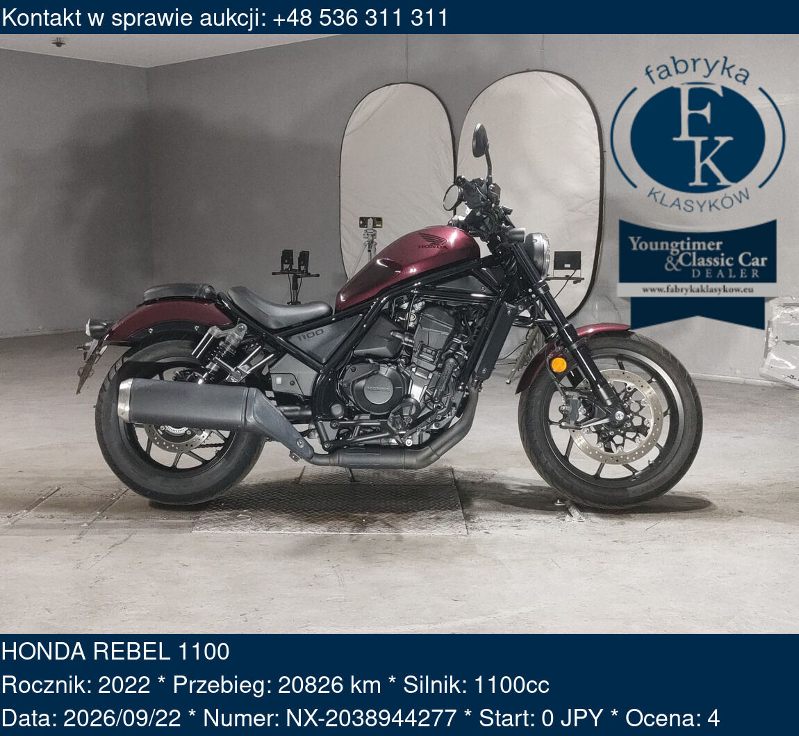HONDA REBEL 1100 2022 - zdjęcie 2