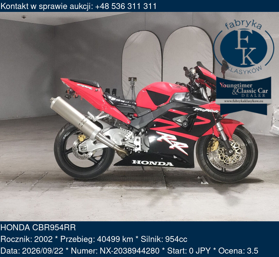 HONDA CBR954RR 2002 - zdjęcie 2
