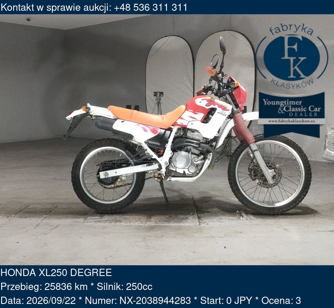 HONDA XL250 DEGREE  - zdjęcie 2
