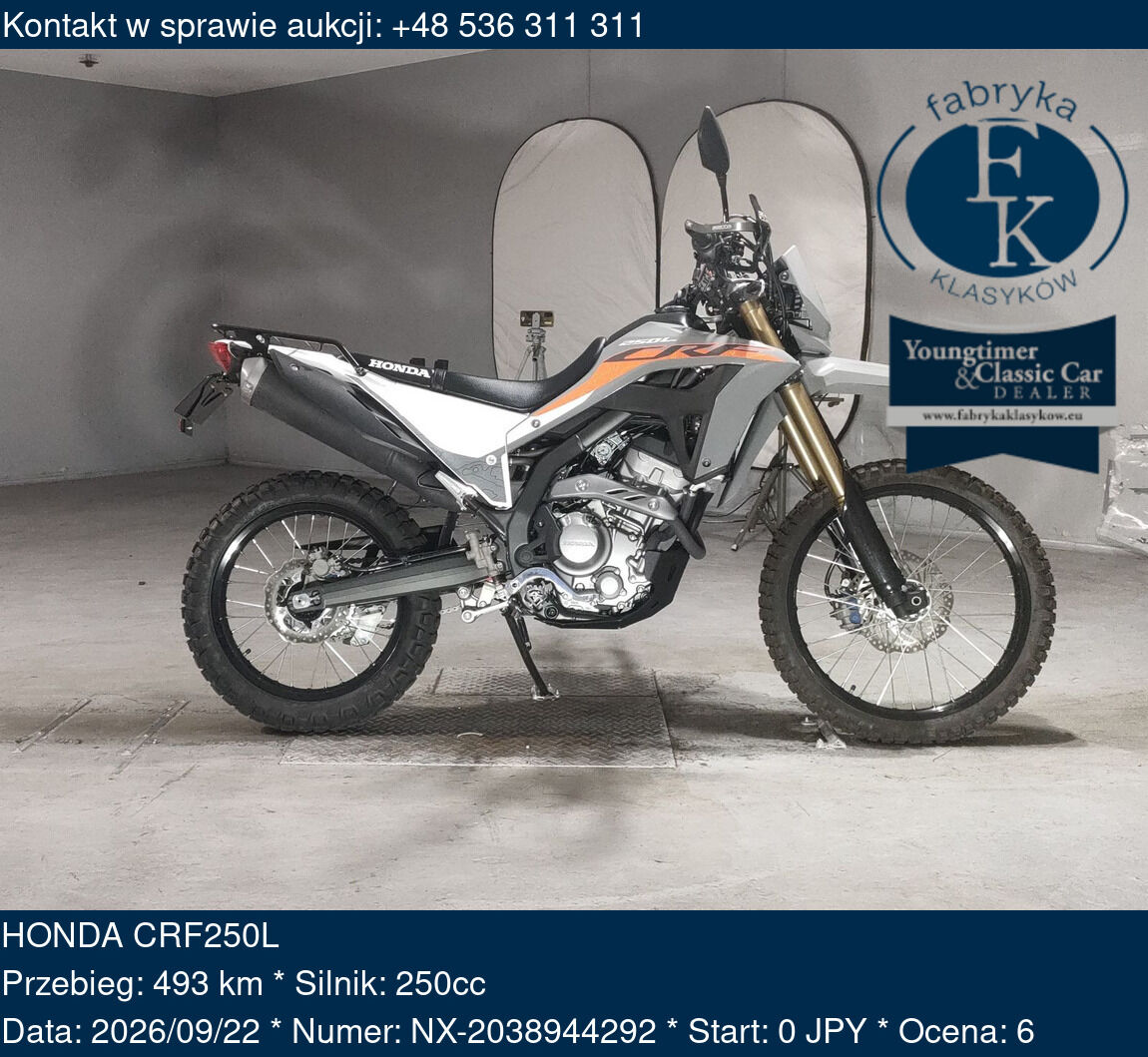 HONDA CRF250L  - zdjęcie 2