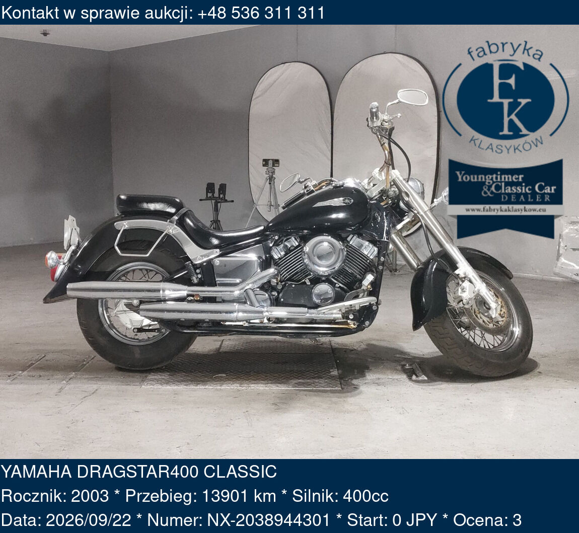 YAMAHA DRAGSTAR400 CLASSIC 2003 - zdjęcie 2