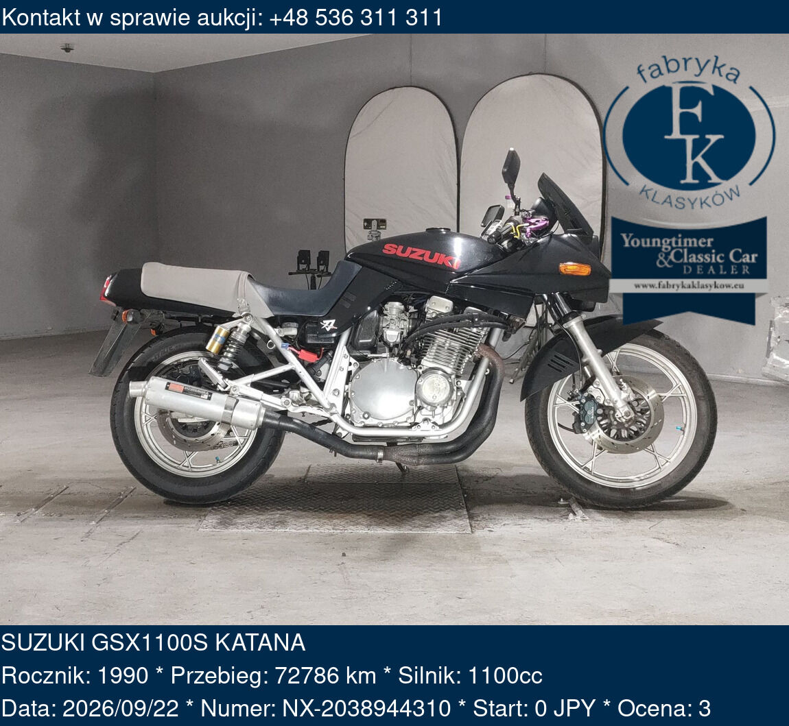 SUZUKI GSX1100S KATANA 1990 - zdjęcie 2