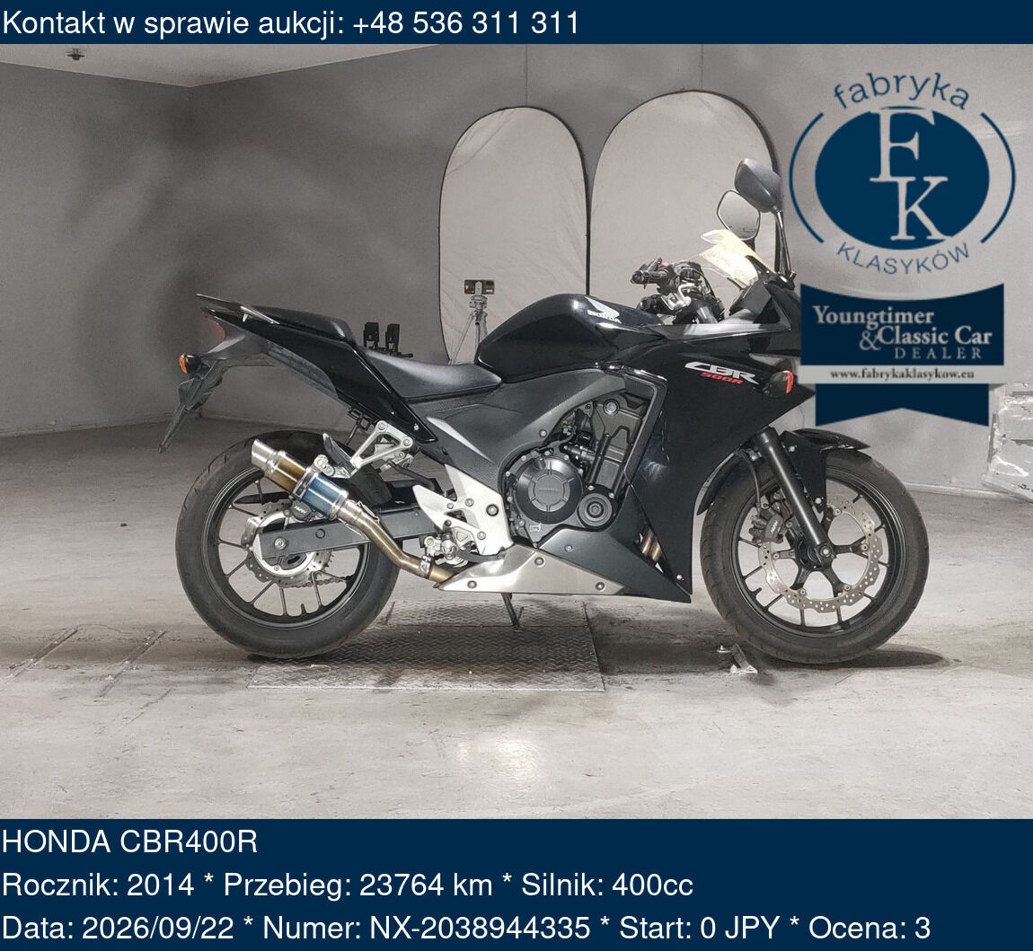 HONDA CBR400R 2014 - zdjęcie 2