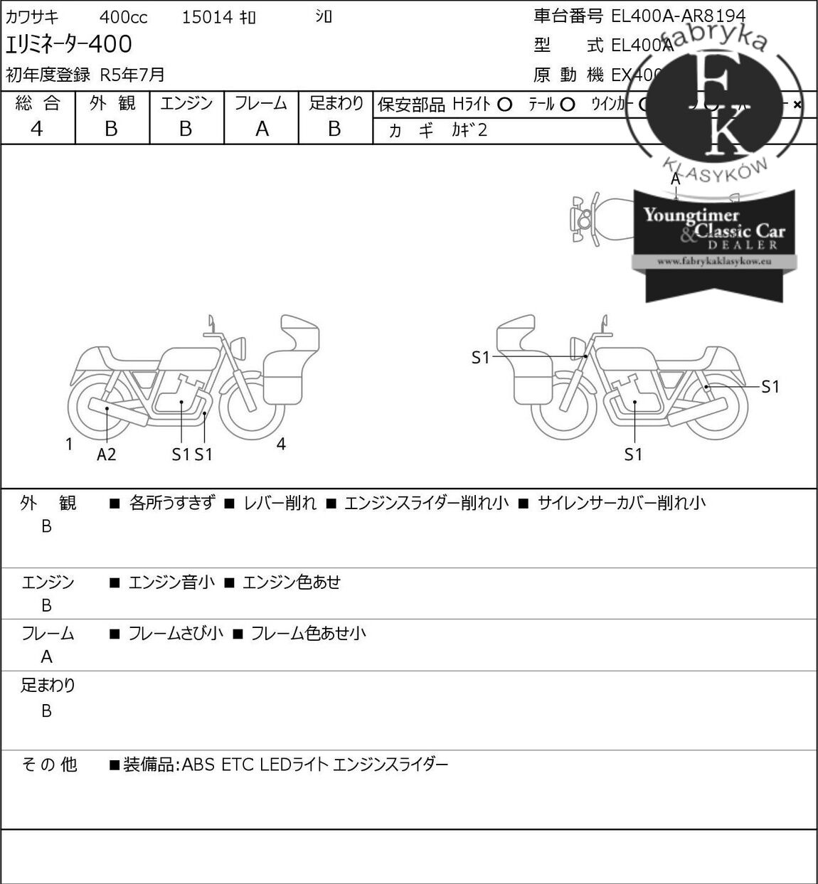 KAWASAKI ELIMINATOR 400-1 2023 - zdjęcie 7