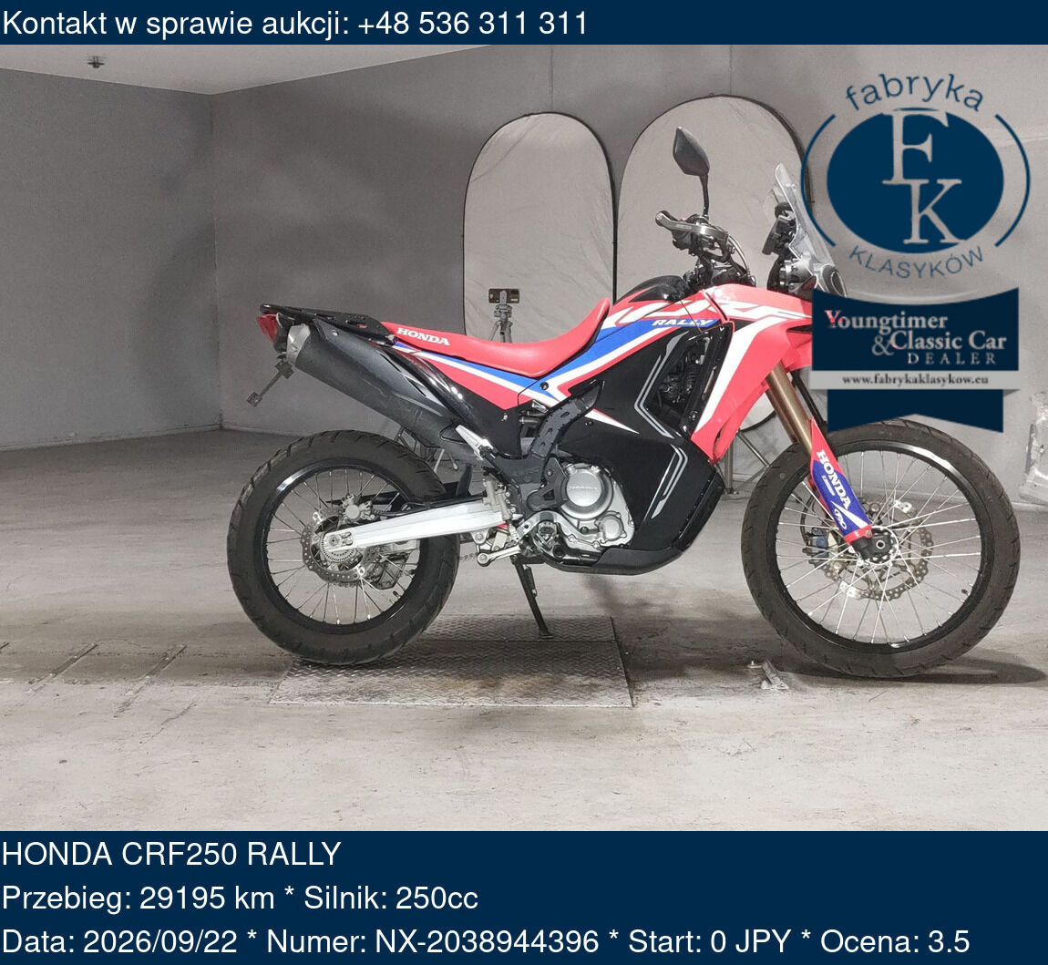 HONDA CRF250 RALLY  - zdjęcie 2
