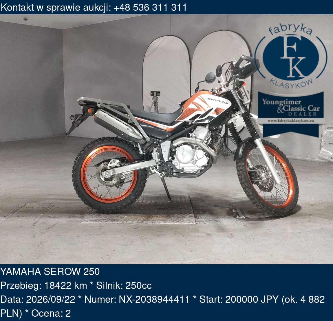 YAMAHA SEROW 250  - zdjęcie 2