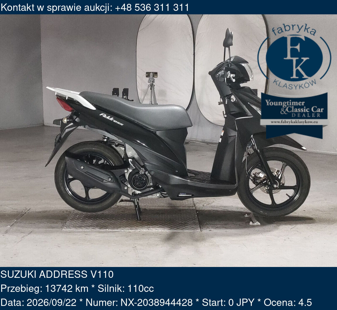 SUZUKI ADDRESS V110 - zdjęcie 2