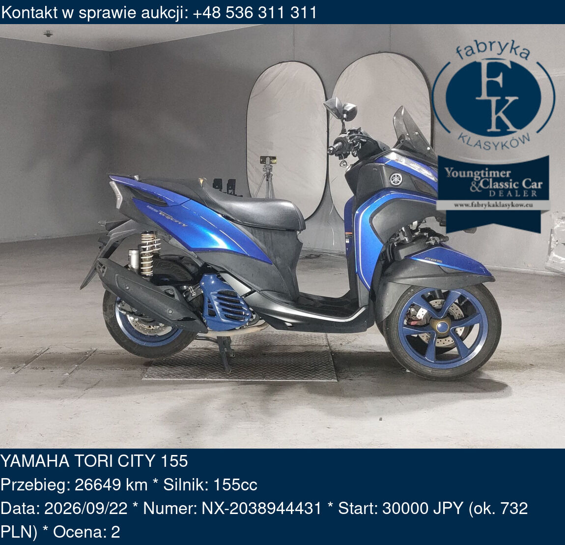 YAMAHA TORI CITY 155  - zdjęcie 2
