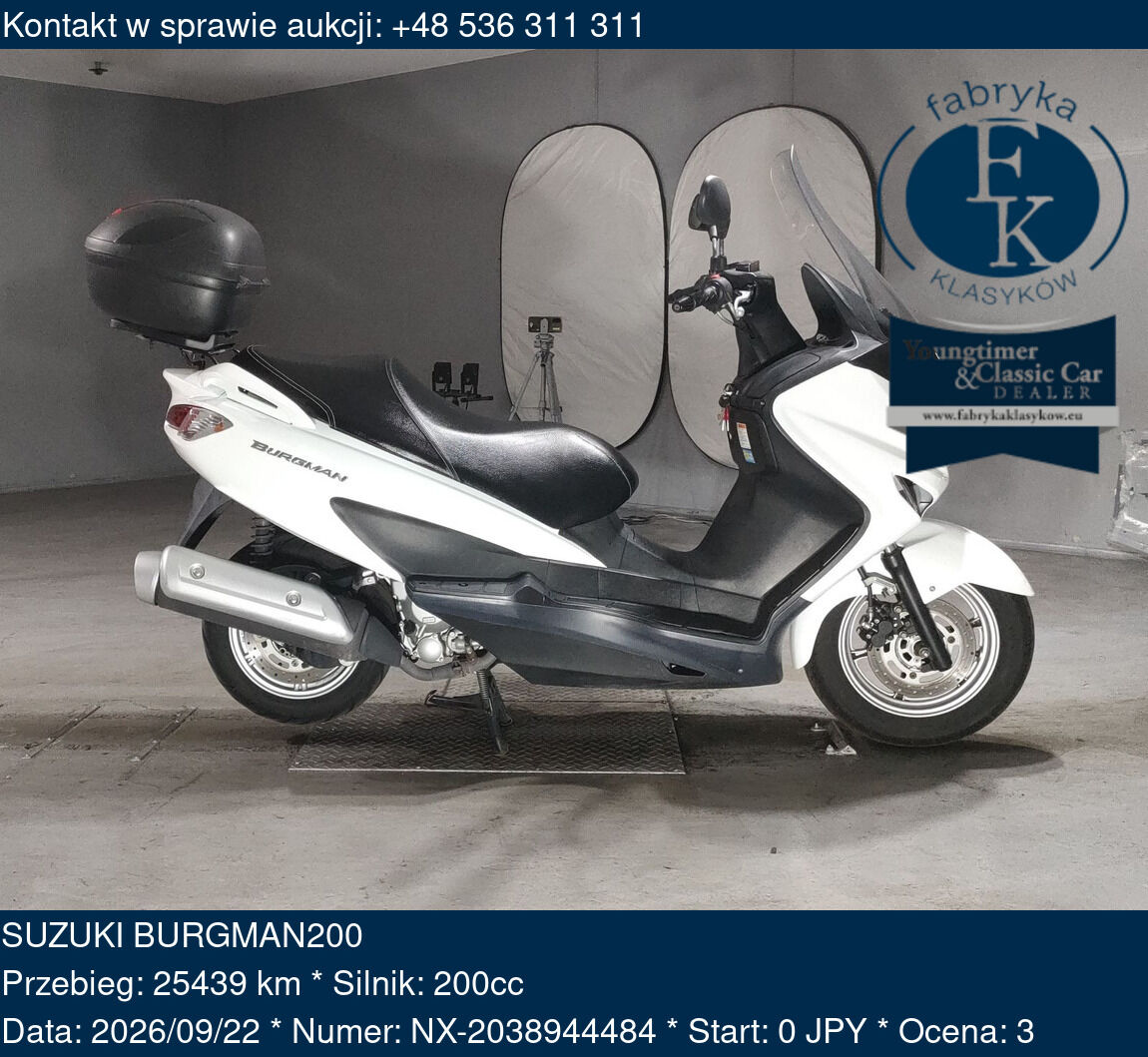 SUZUKI BURGMAN200  - zdjęcie 2