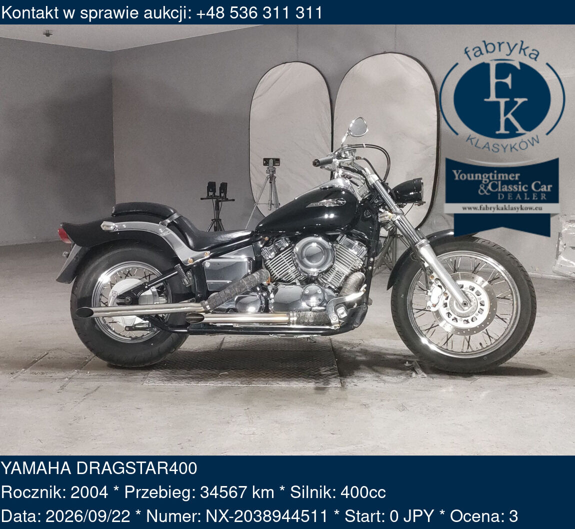 YAMAHA DRAGSTAR400 2004 - zdjęcie 2