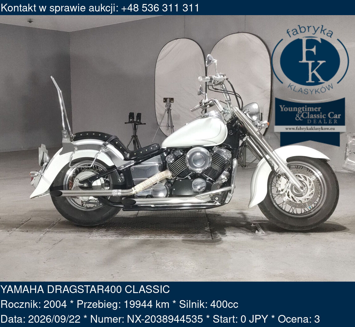 YAMAHA DRAGSTAR400 CLASSIC 2004 - zdjęcie 2