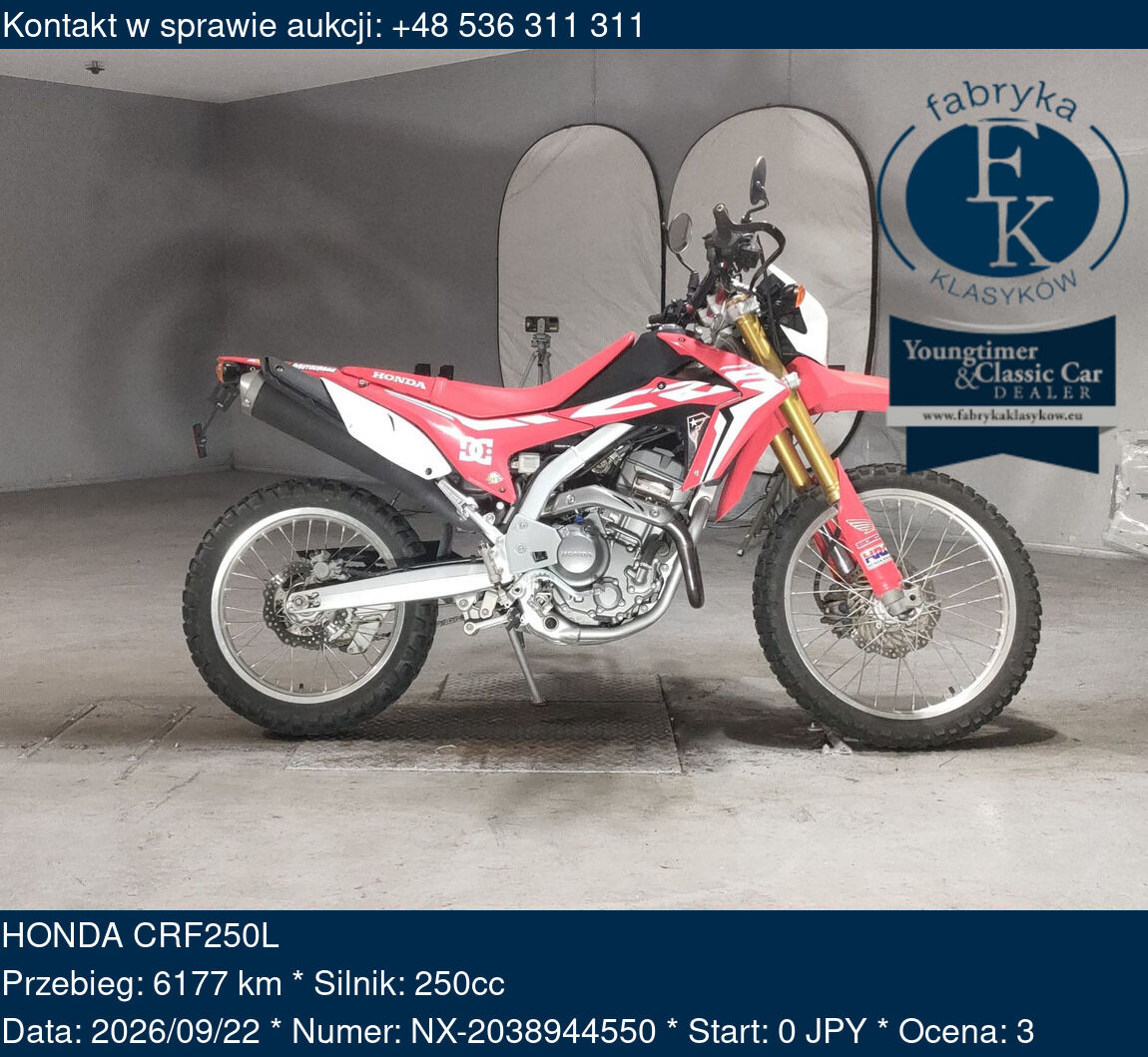 HONDA CRF250L  - zdjęcie 2