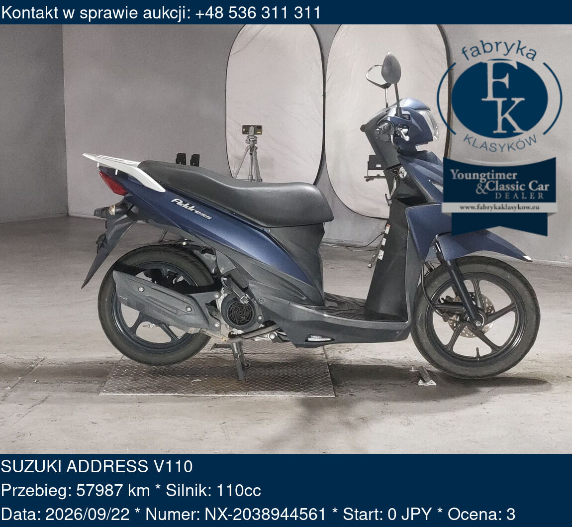 SUZUKI ADDRESS V110  - zdjęcie 2