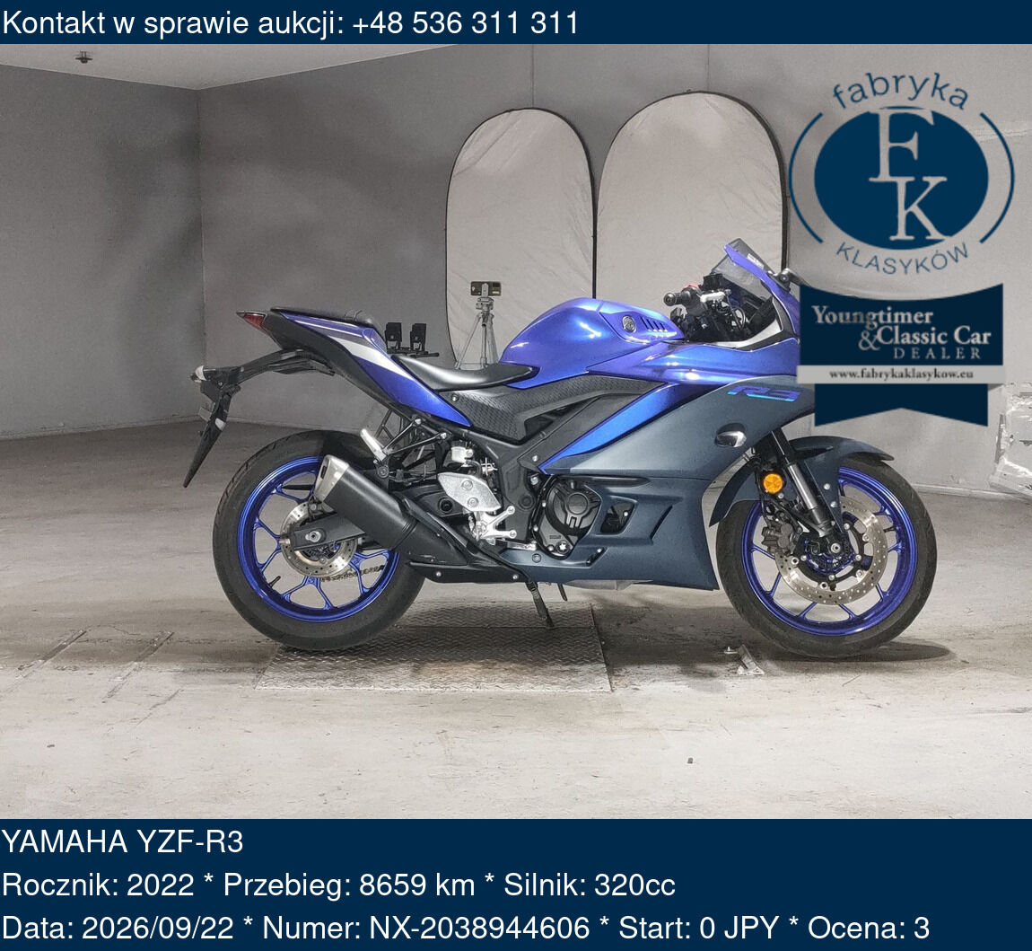 YAMAHA YZF-R3 2022 - zdjęcie 2