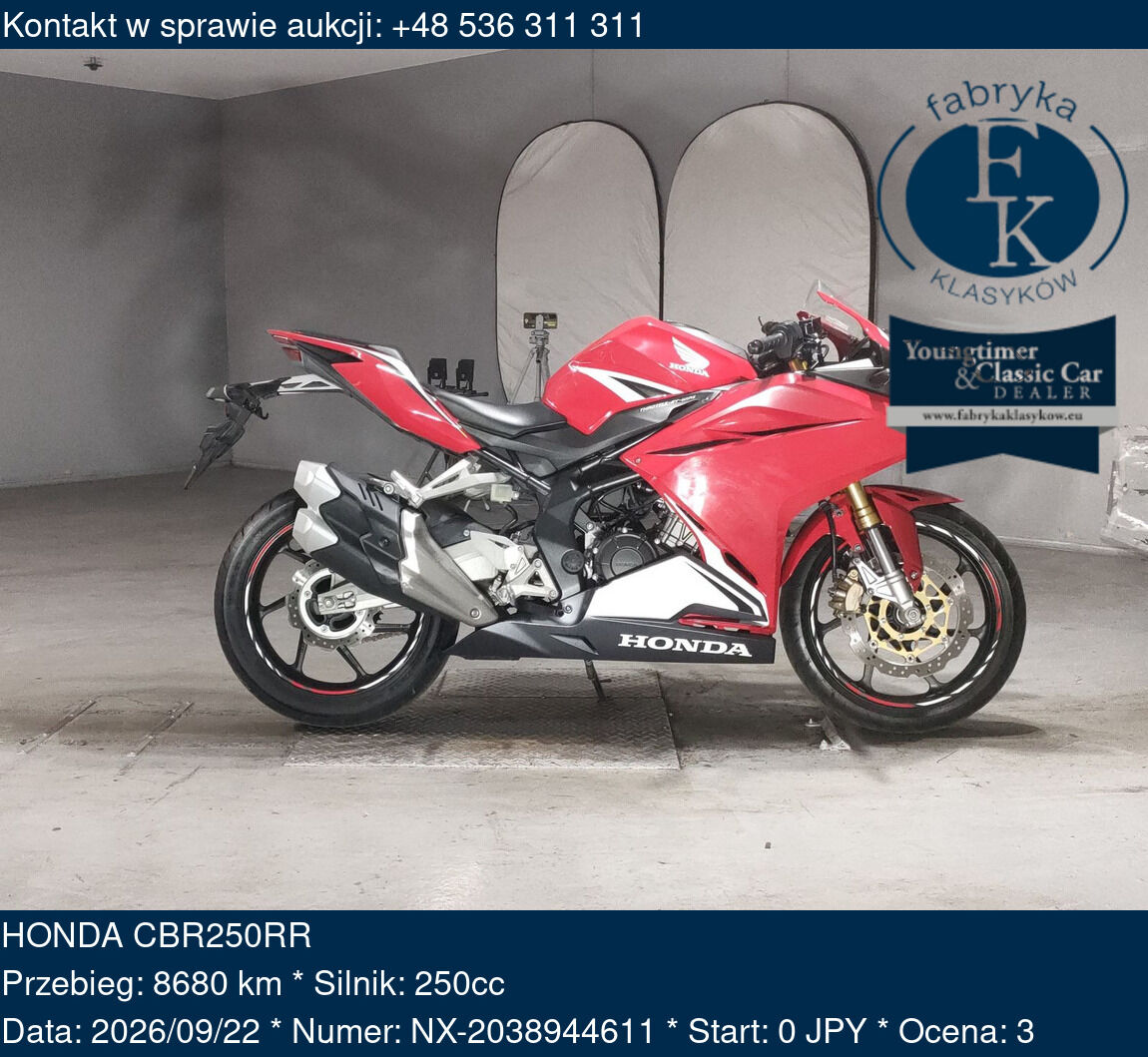 HONDA CBR250RR  - zdjęcie 2