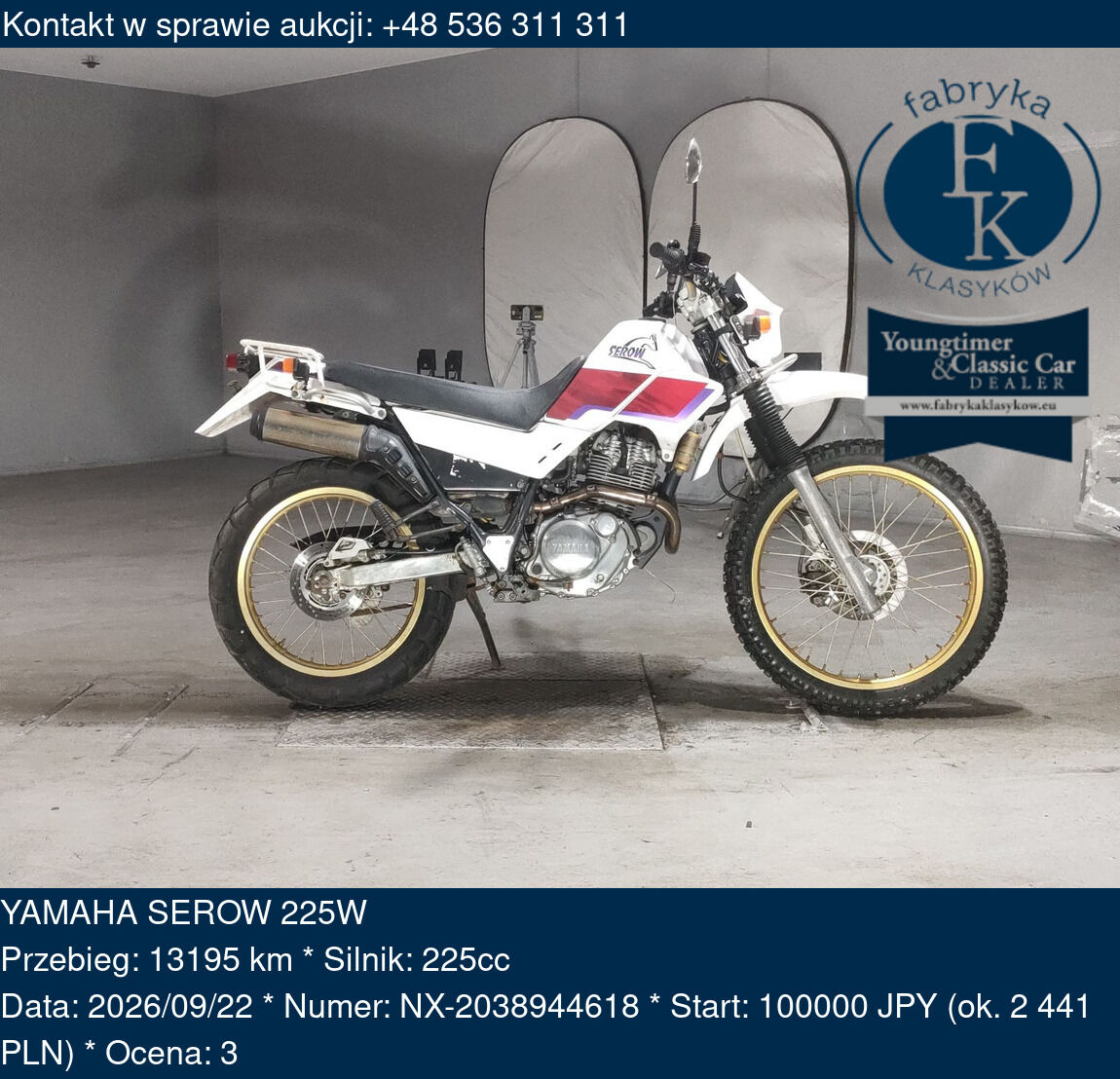 YAMAHA SEROW 225W  - zdjęcie 2