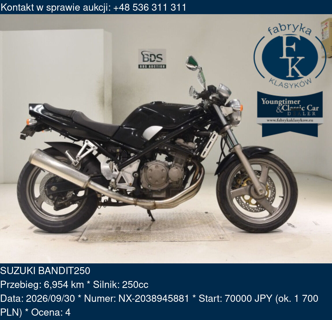 SUZUKI BANDIT250  - zdjęcie 2
