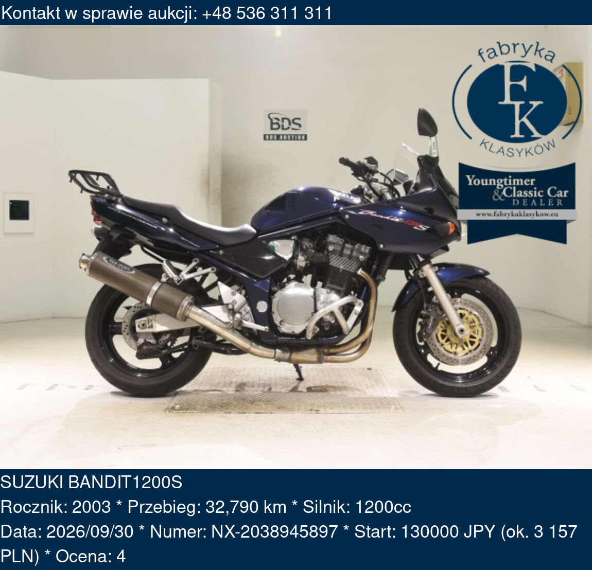 SUZUKI BANDIT1200S 2003 - zdjęcie 2