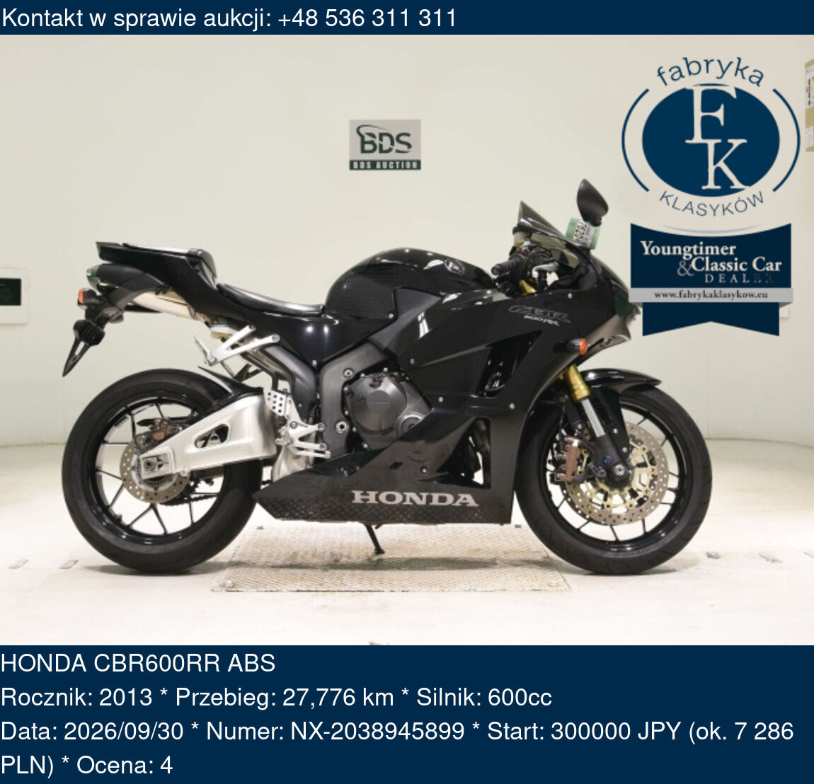 HONDA CBR600RR ABS 2013 - zdjęcie 2
