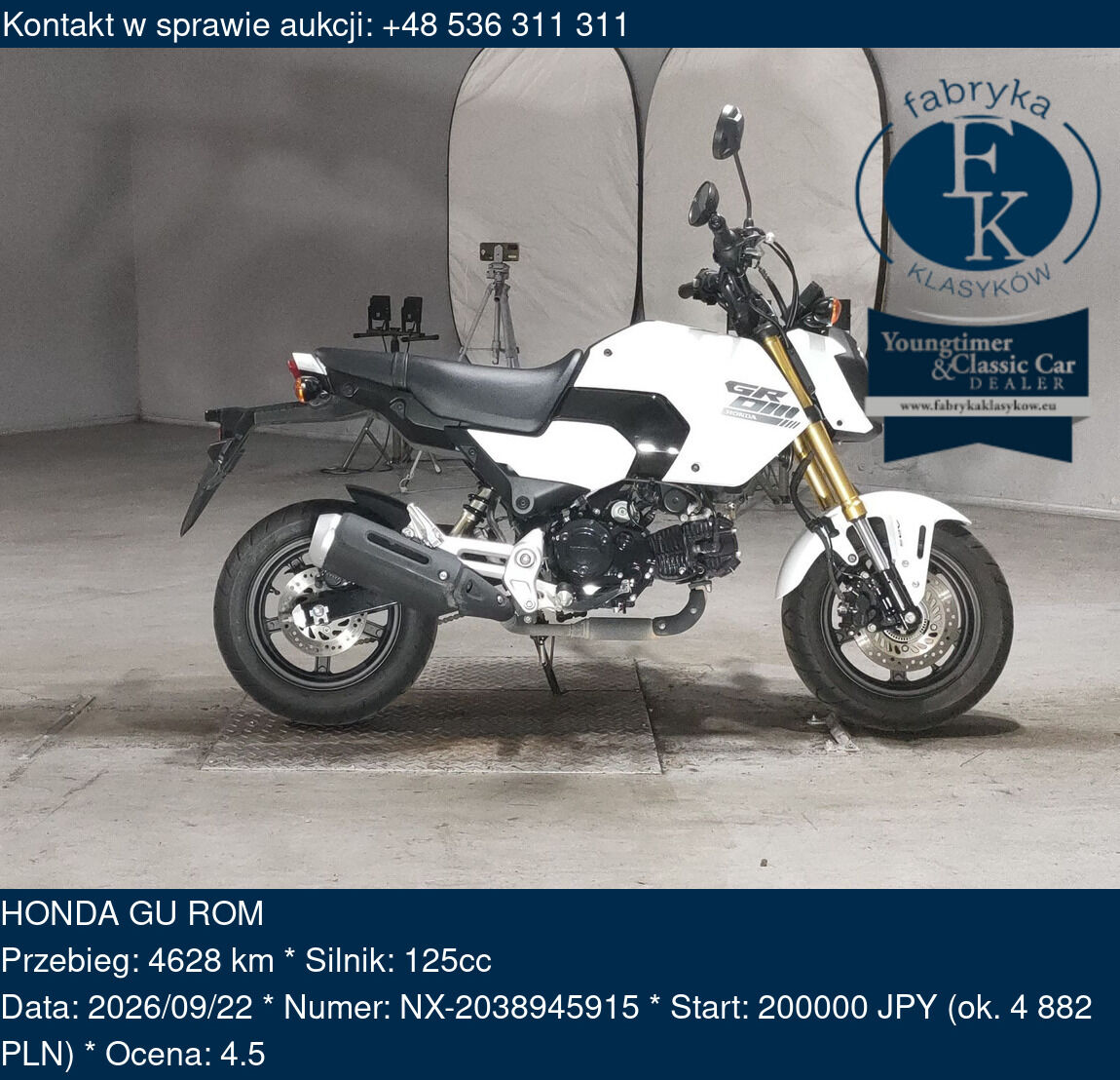 HONDA GU ROM  - zdjęcie 2