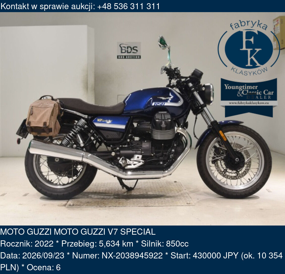 MOTO GUZZI MOTO GUZZI V7 SPECIAL 2022 - zdjęcie 2