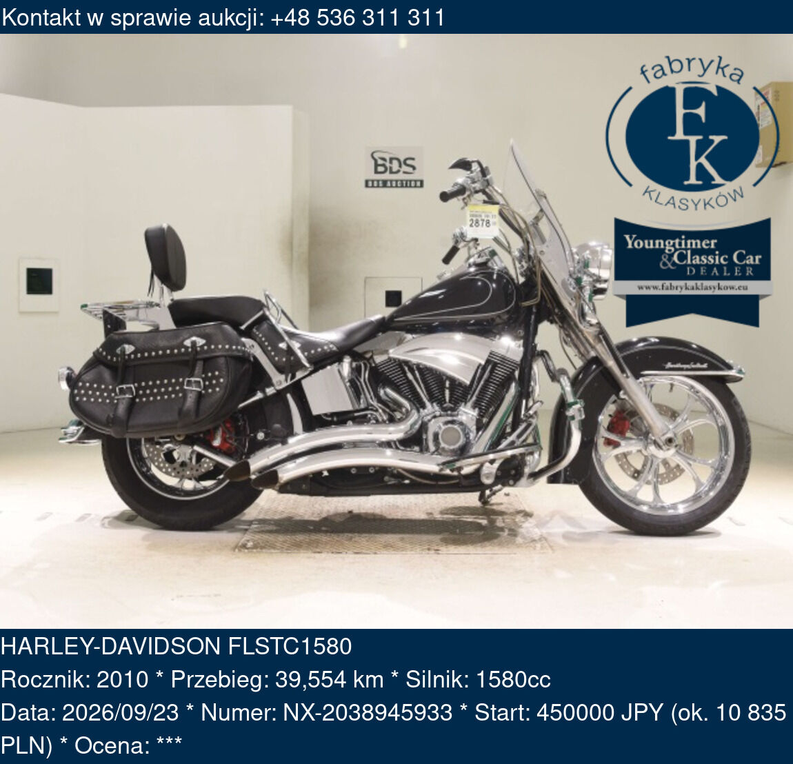 HARLEY-DAVIDSON FLSTC1580 2010 - zdjęcie 2