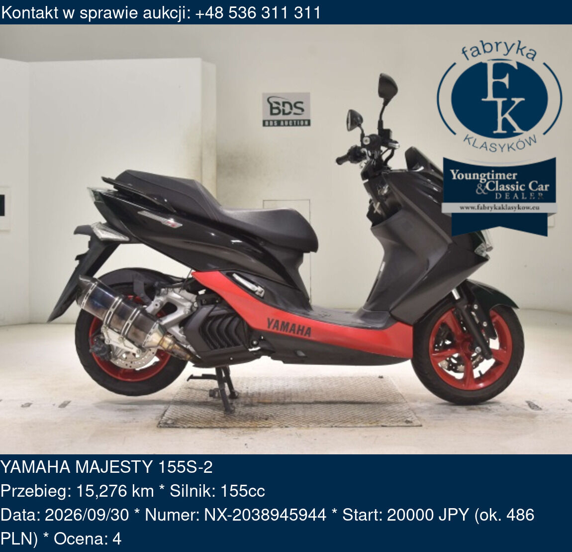 YAMAHA MAJESTY 155S-2  - zdjęcie 2