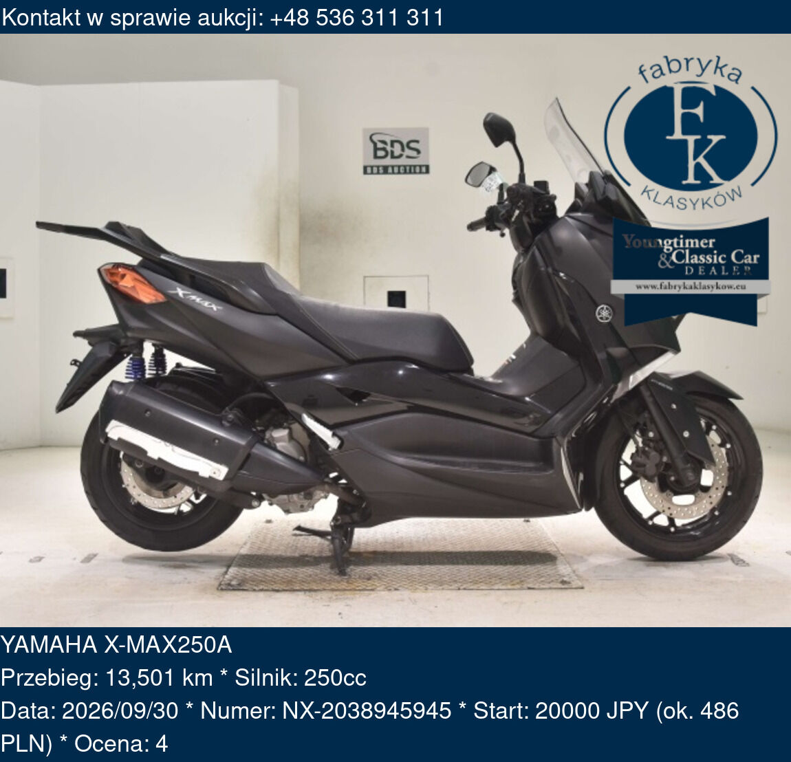 YAMAHA X-MAX250A  - zdjęcie 2