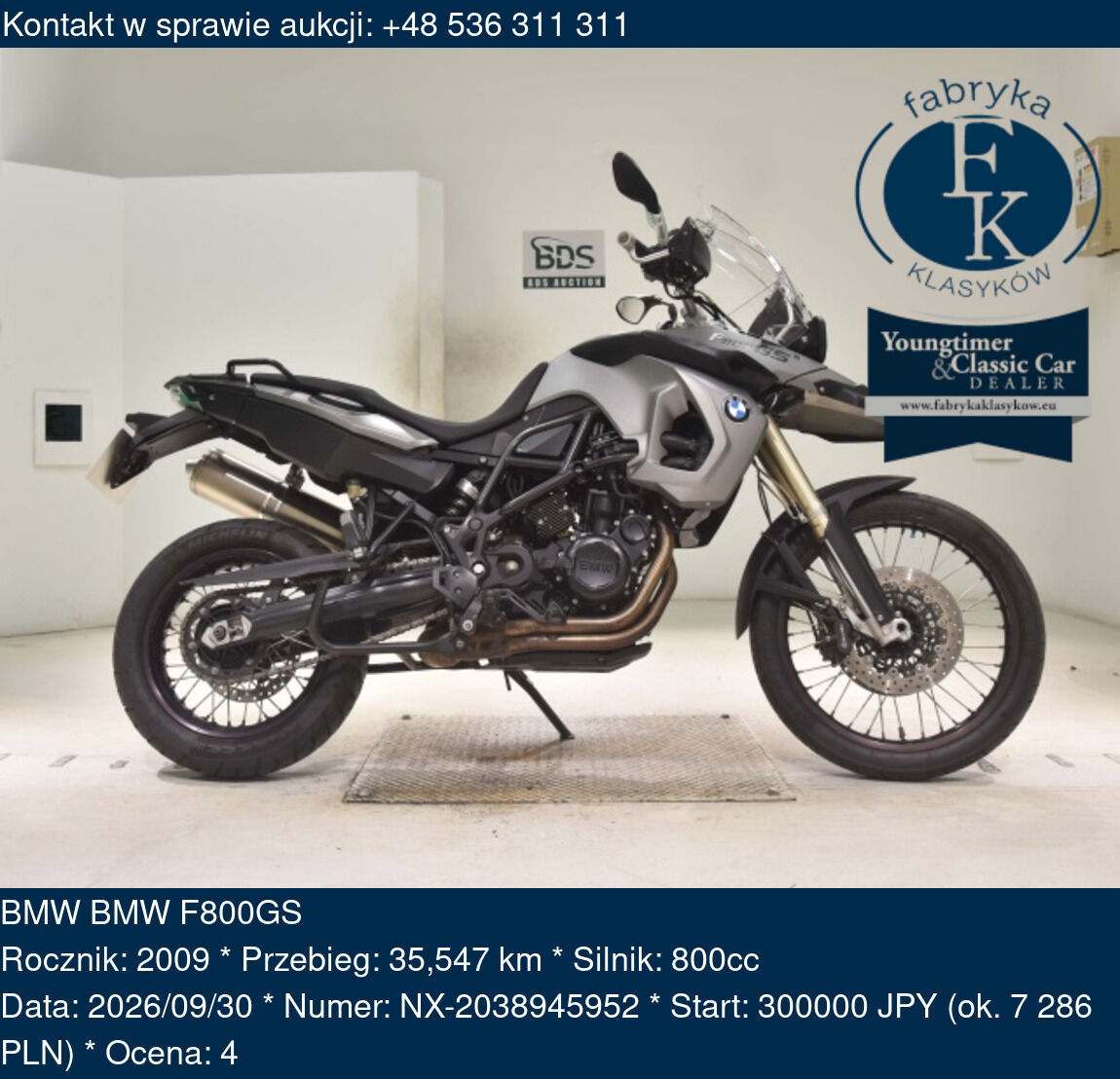 BMW BMW F800GS 2009 - zdjęcie 2
