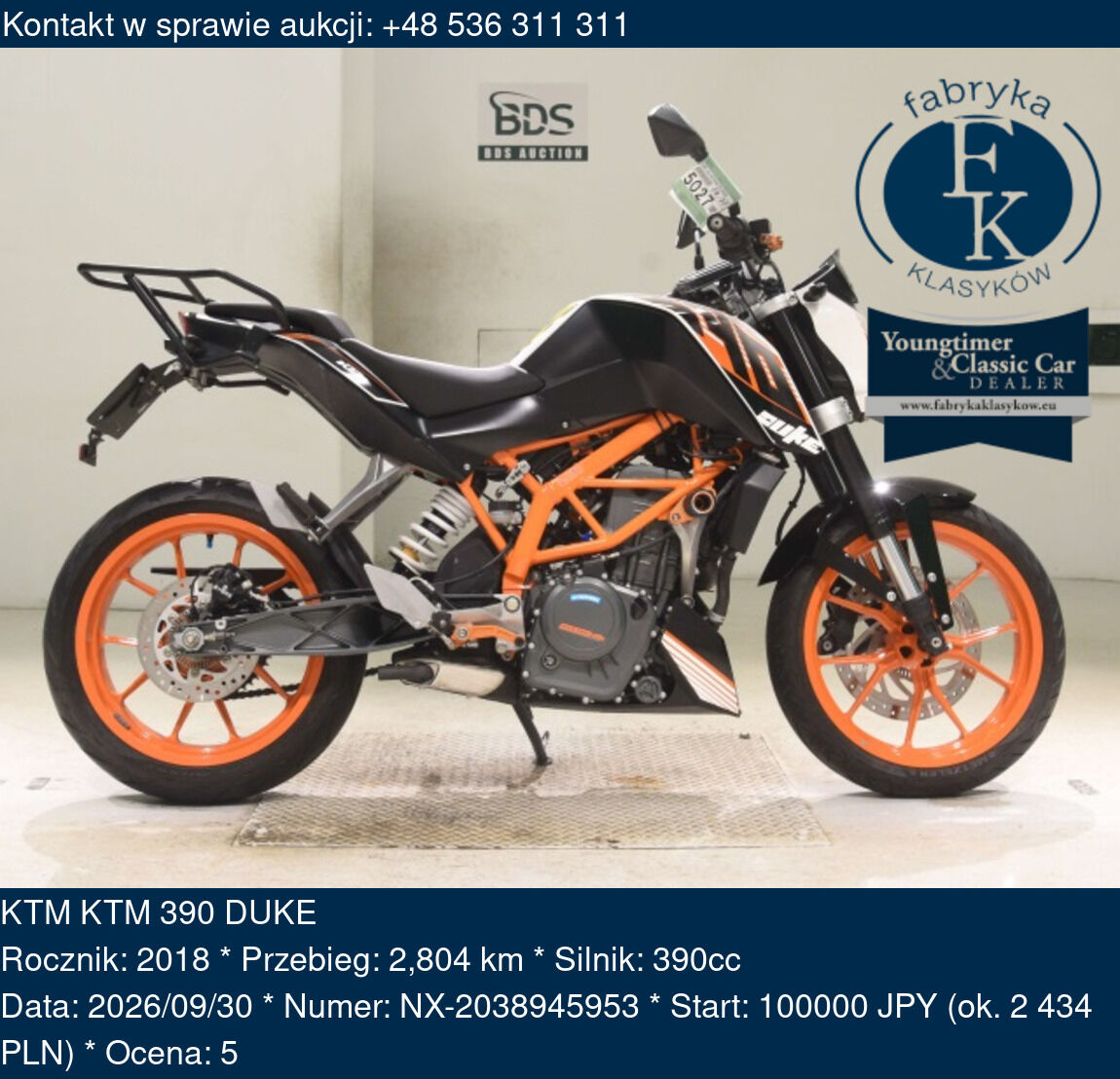 KTM KTM 390 DUKE 2018 - zdjęcie 2