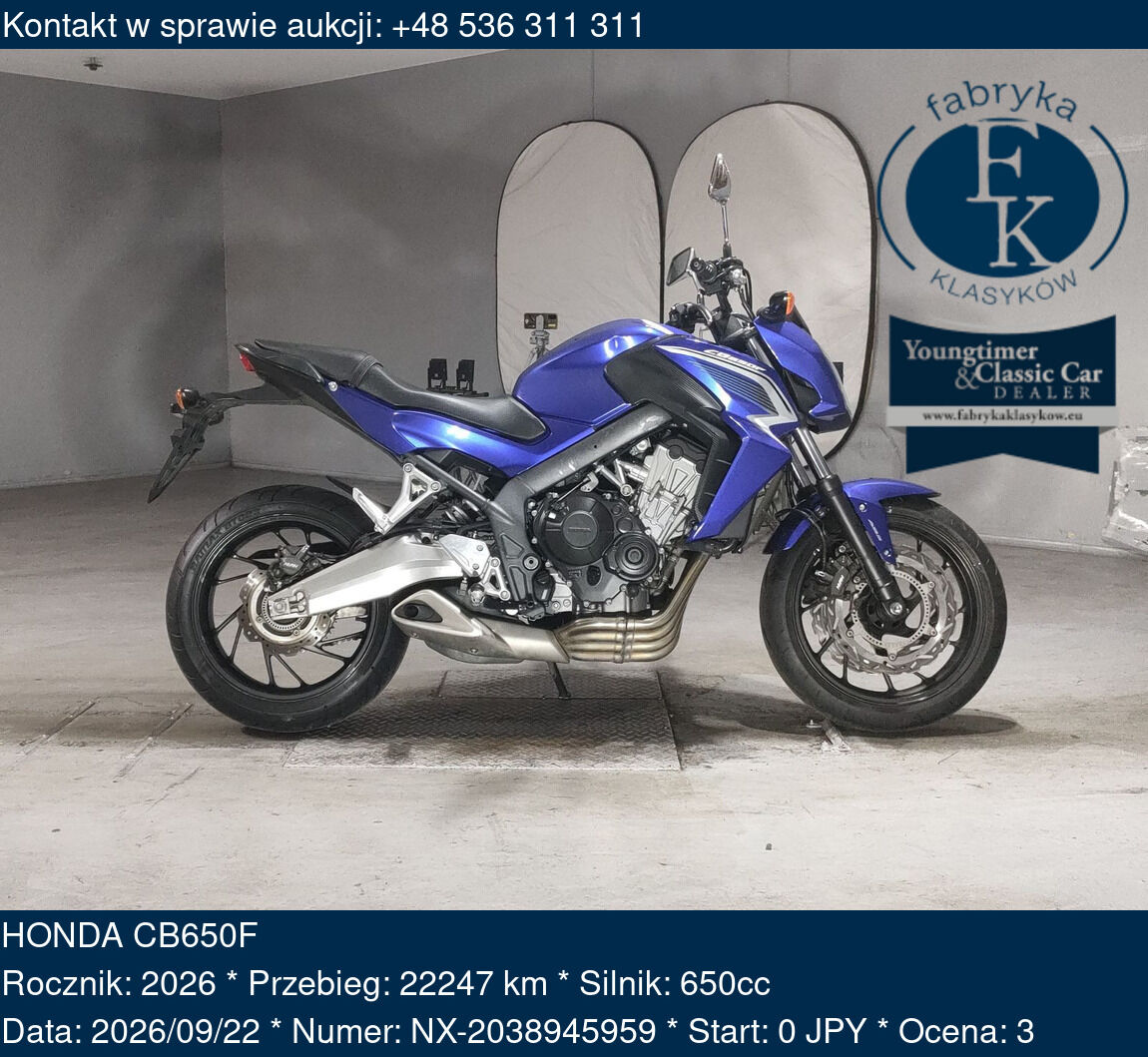 HONDA CB650F 2026 - zdjęcie 2