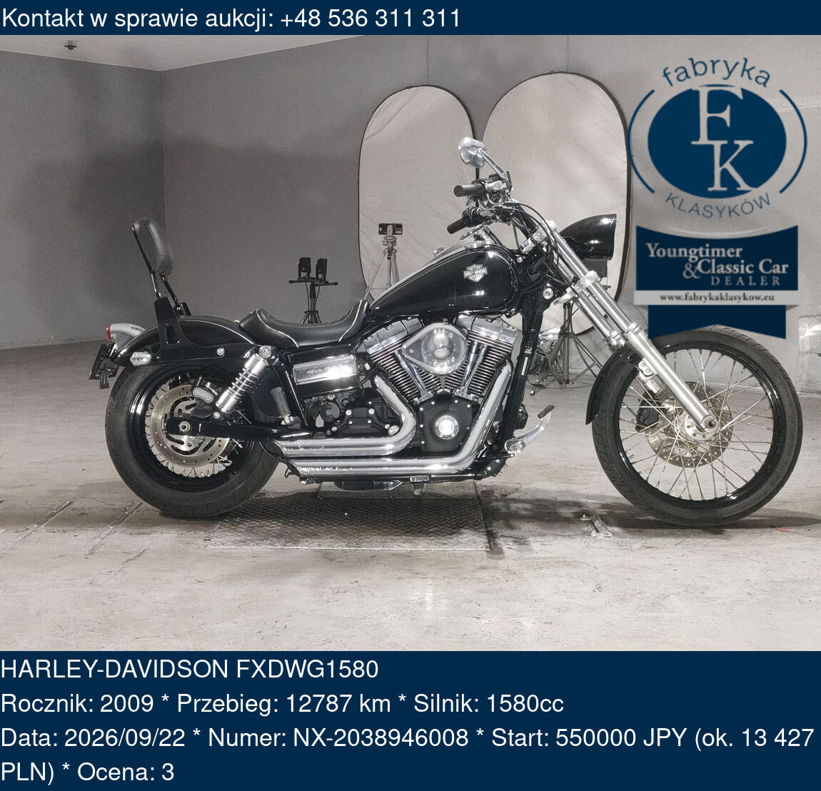 HARLEY-DAVIDSON FXDWG1580 2009 - zdjęcie 2
