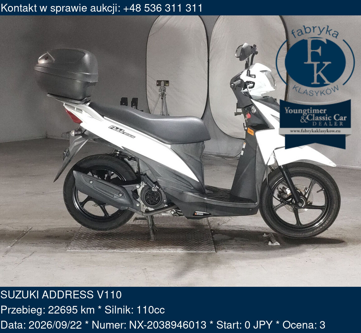 SUZUKI ADDRESS V110  - zdjęcie 2