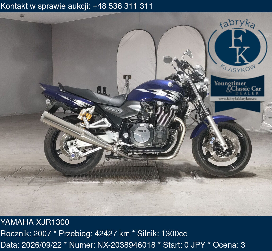 YAMAHA XJR1300 2007 - zdjęcie 2