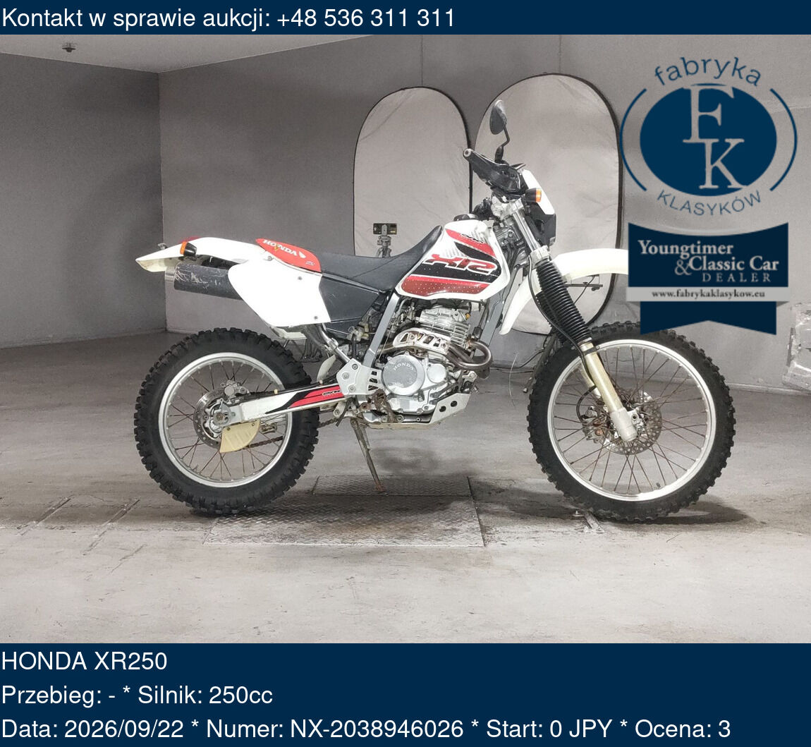 HONDA XR250  - zdjęcie 2