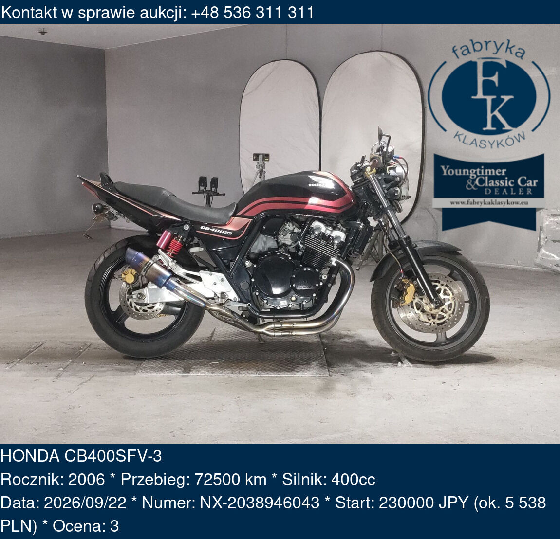 HONDA CB400SFV-3 2006 - zdjęcie 2