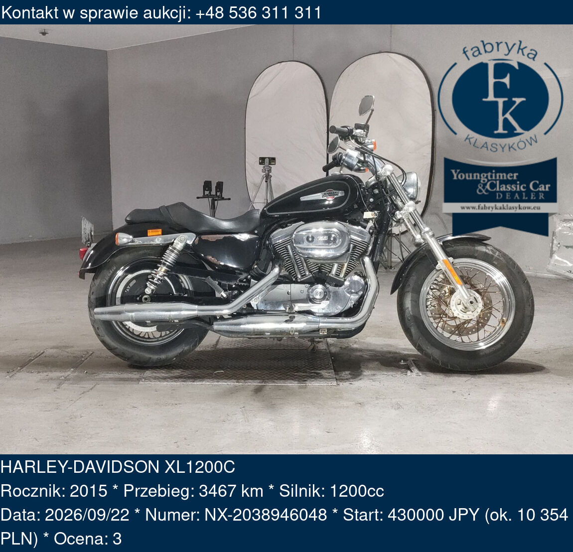 HARLEY-DAVIDSON XL1200C 2015 - zdjęcie 2