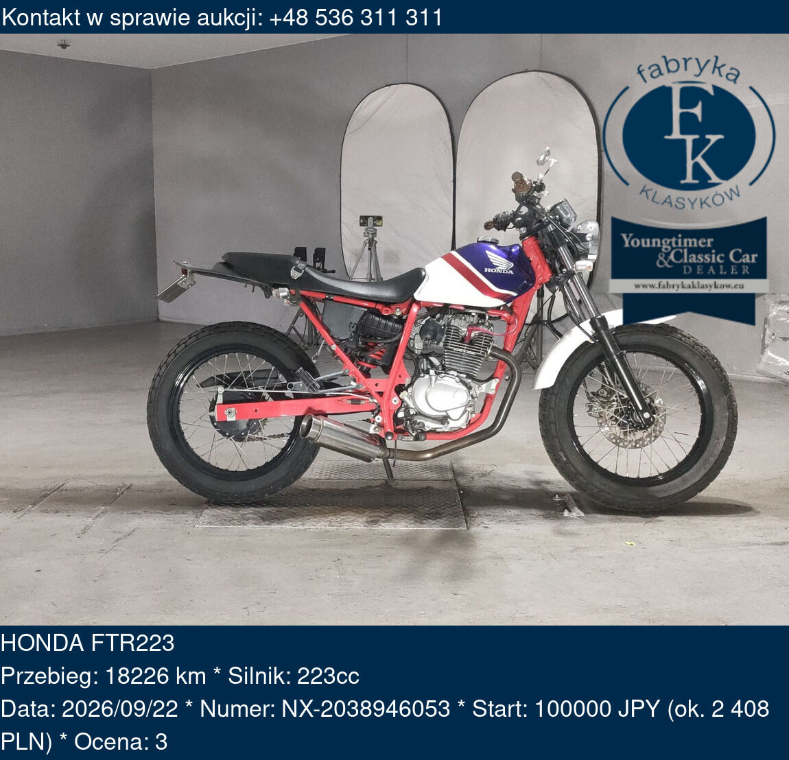 HONDA FTR223  - zdjęcie 2