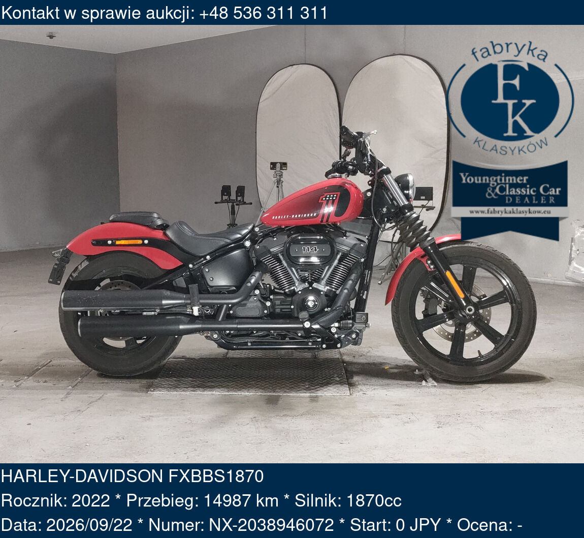 HARLEY-DAVIDSON FXBBS1870 2022 - zdjęcie 2