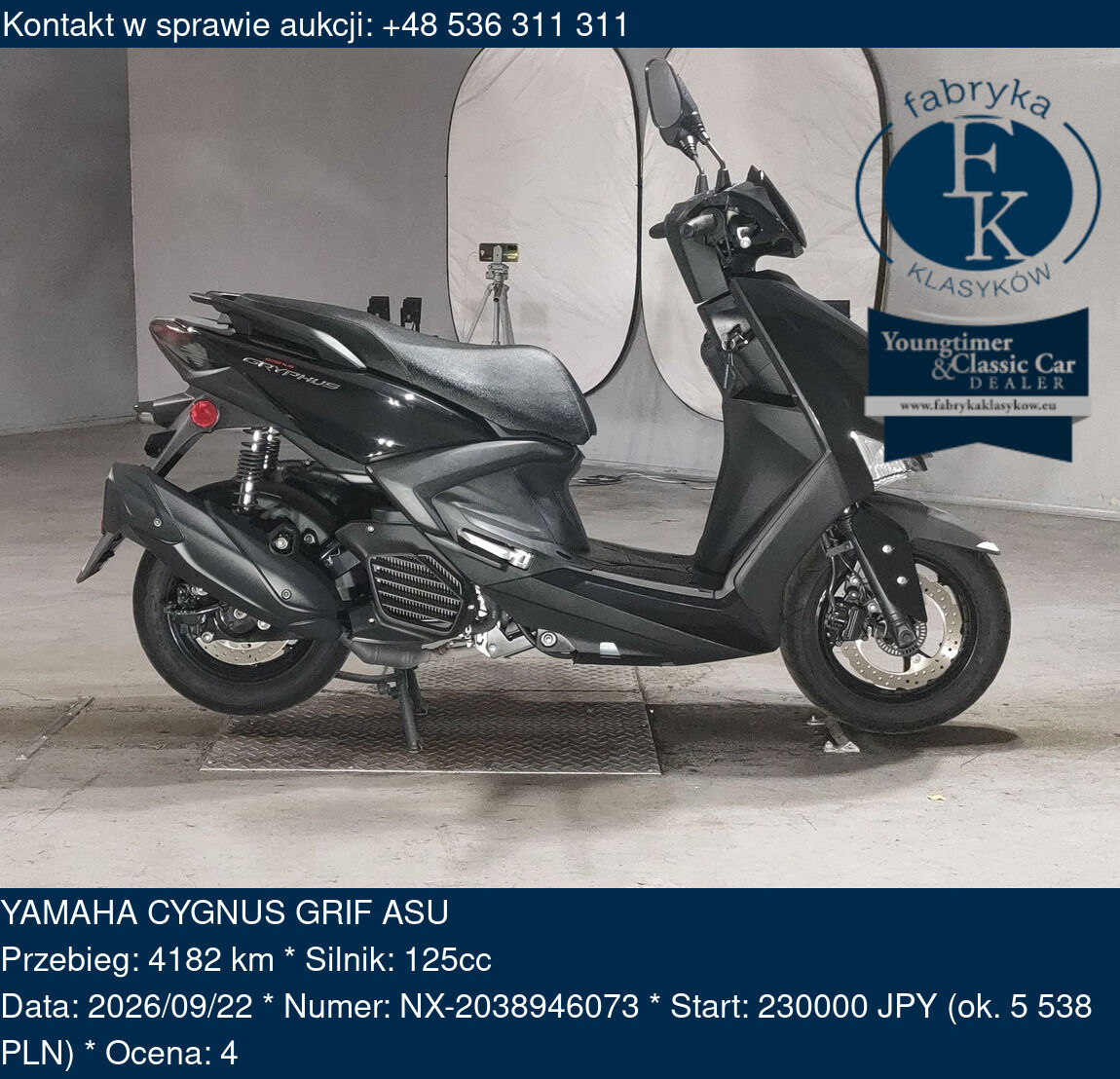 YAMAHA CYGNUS GRIF ASU  - zdjęcie 2