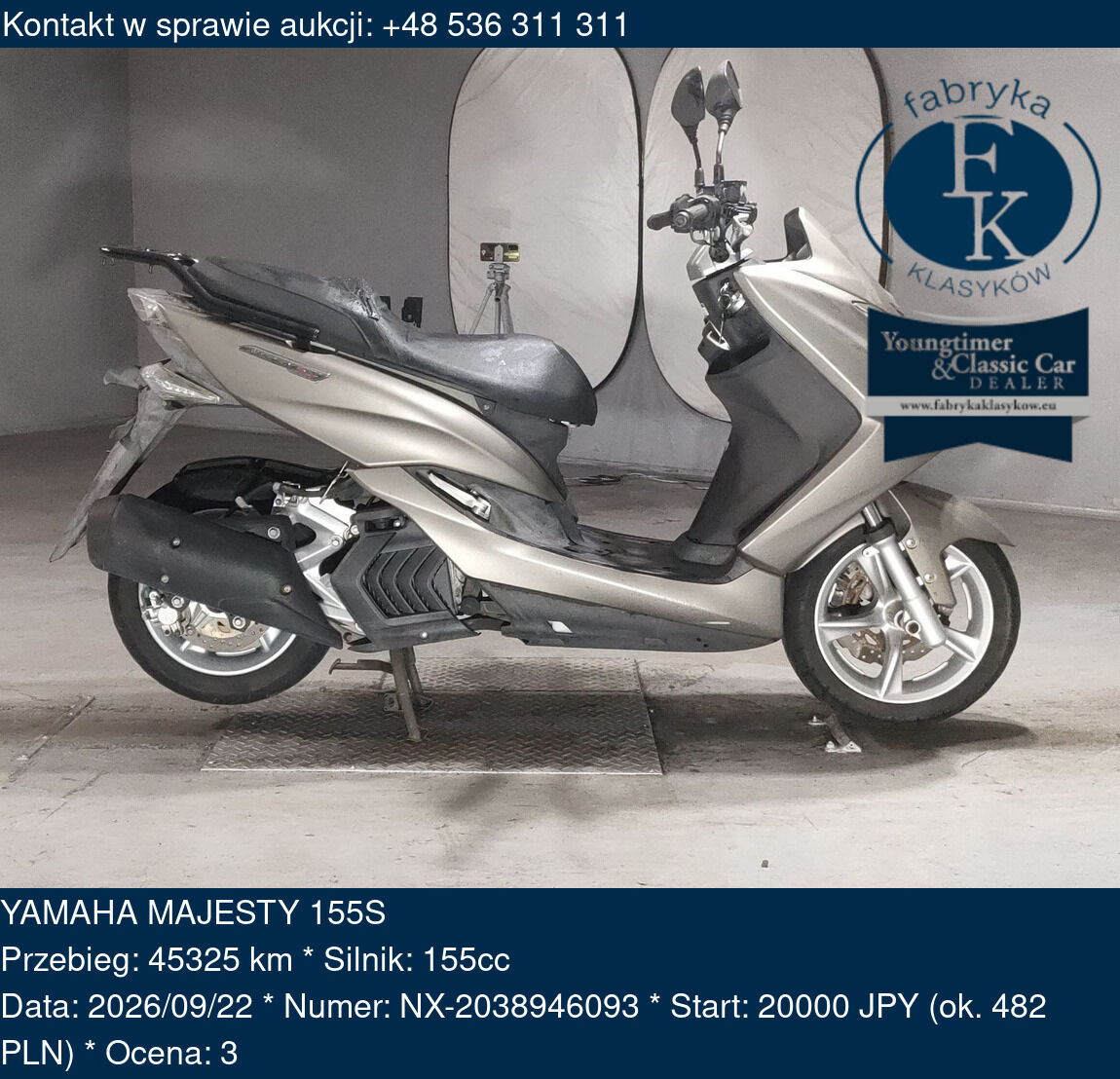 YAMAHA MAJESTY 155S  - zdjęcie 2
