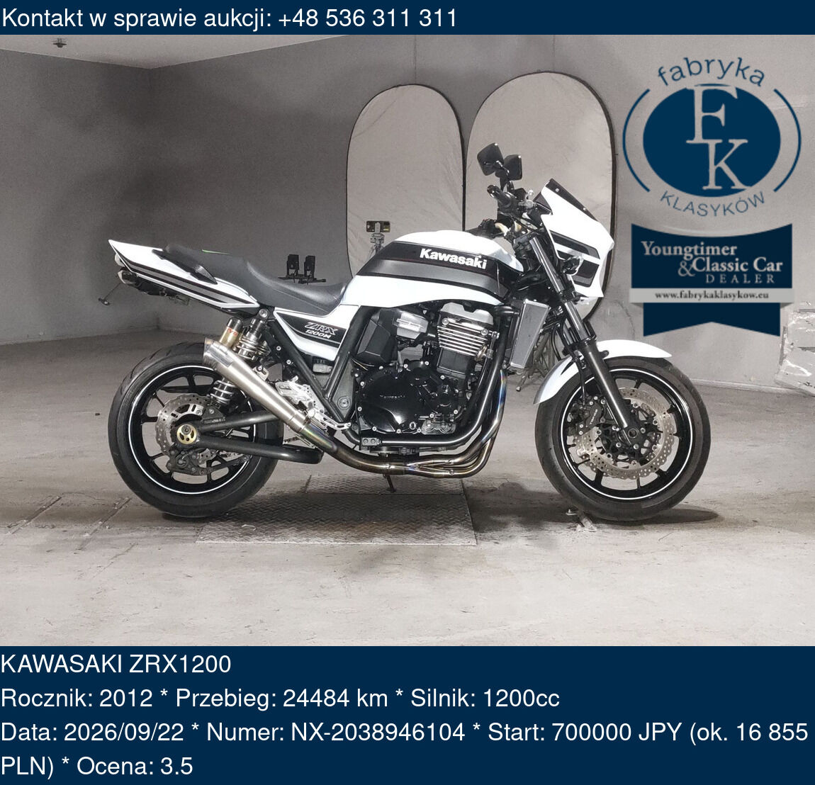 KAWASAKI ZRX1200 2012 - zdjęcie 2