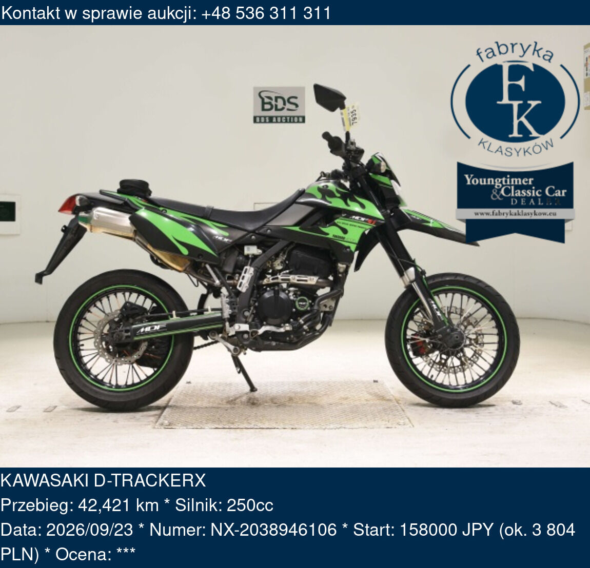 KAWASAKI D-TRACKERX  - zdjęcie 2