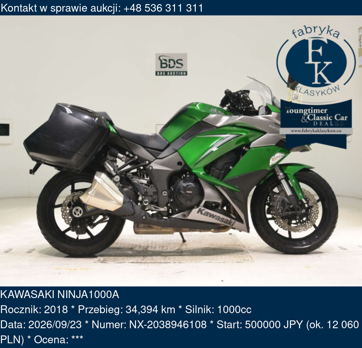 KAWASAKI NINJA1000A 2018 - zdjęcie 2