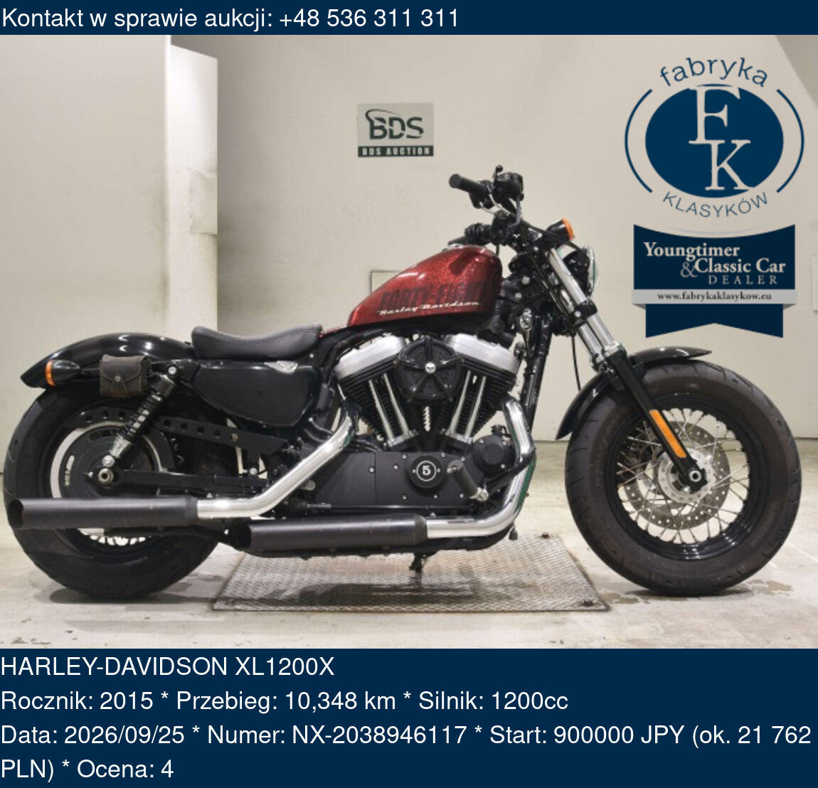 HARLEY-DAVIDSON XL1200X 2015 - zdjęcie 2