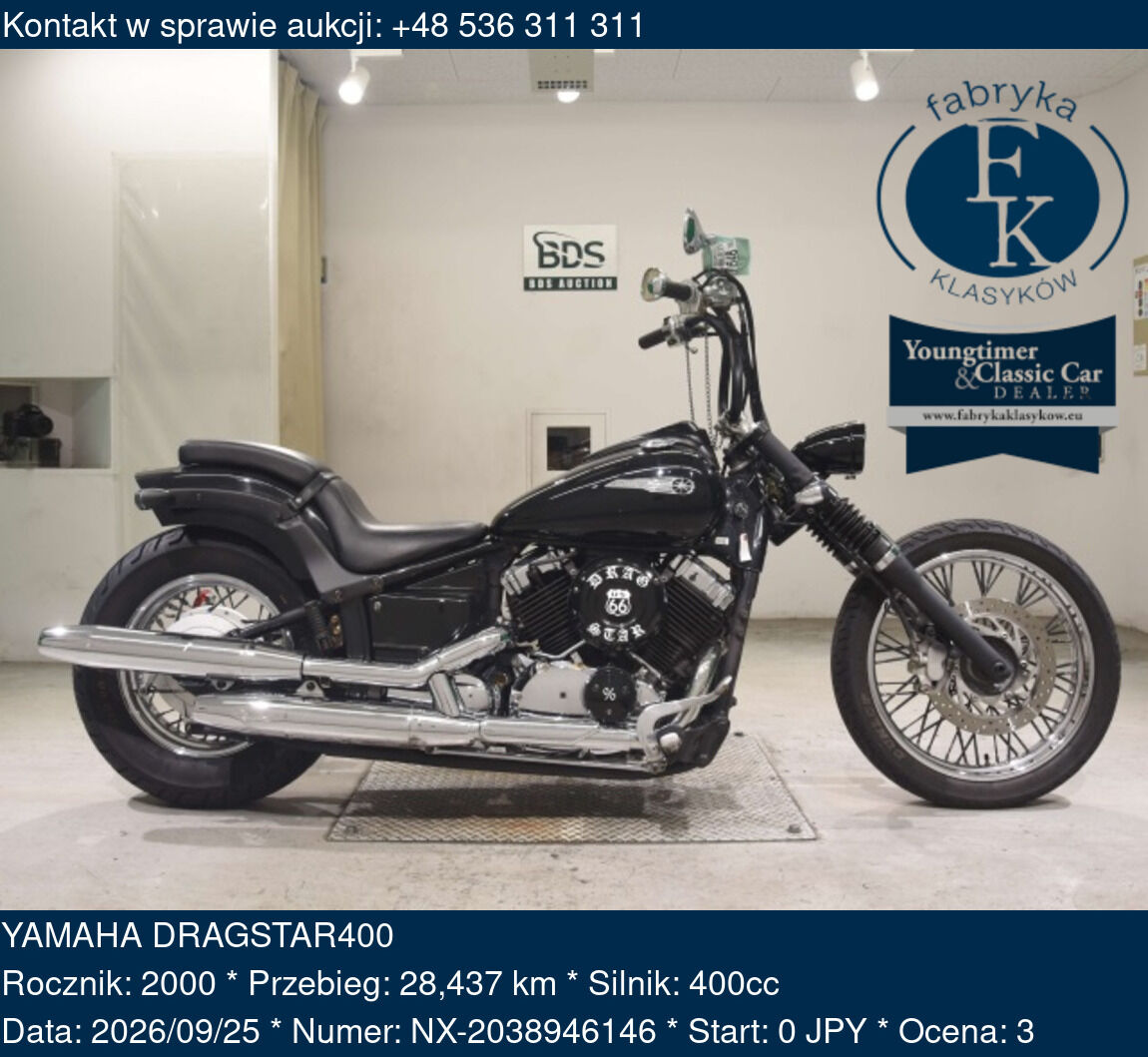 YAMAHA DRAGSTAR400 2000 - zdjęcie 2