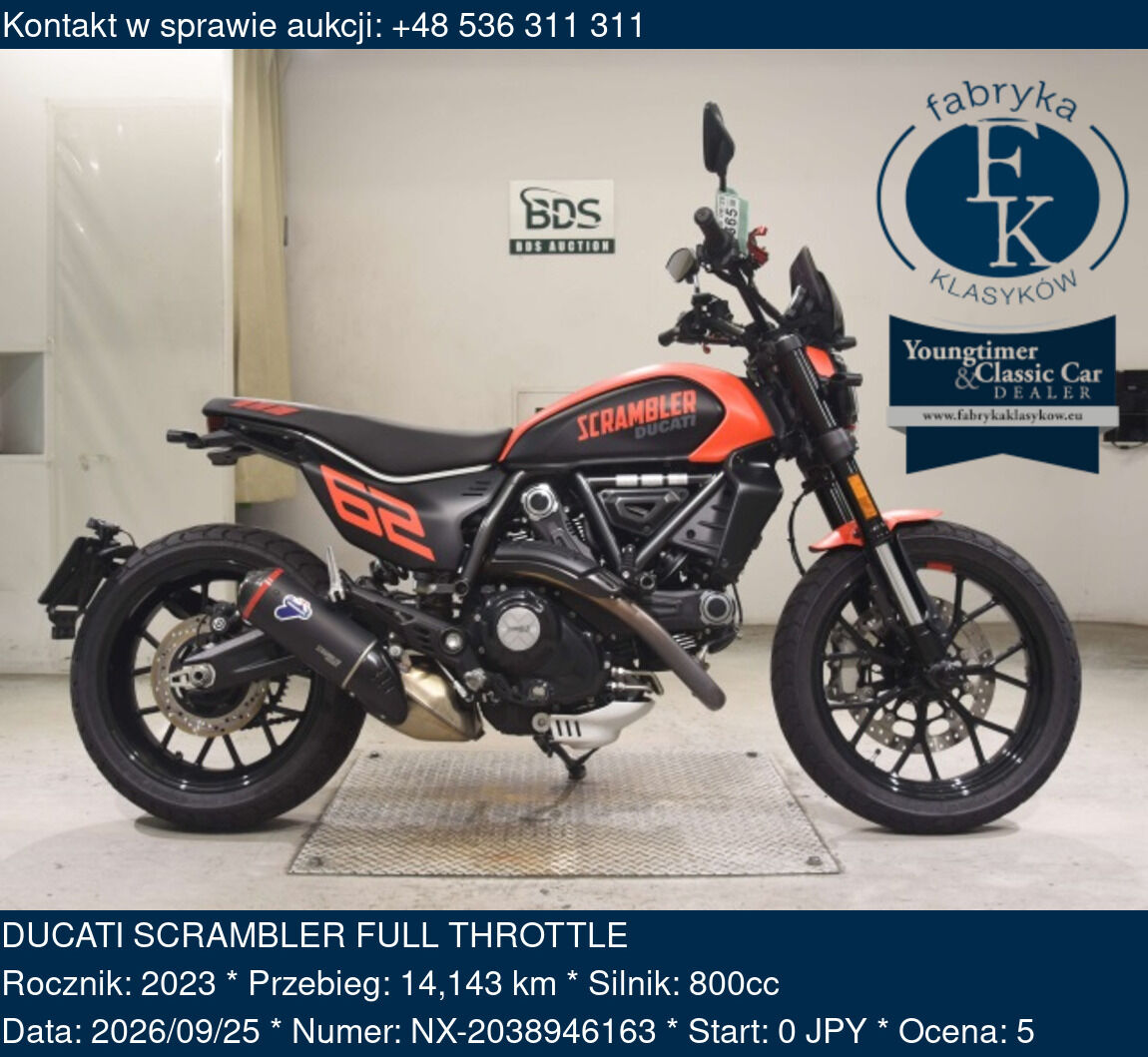 DUCATI SCRAMBLER FULL THROTTLE 2023 - zdjęcie 2