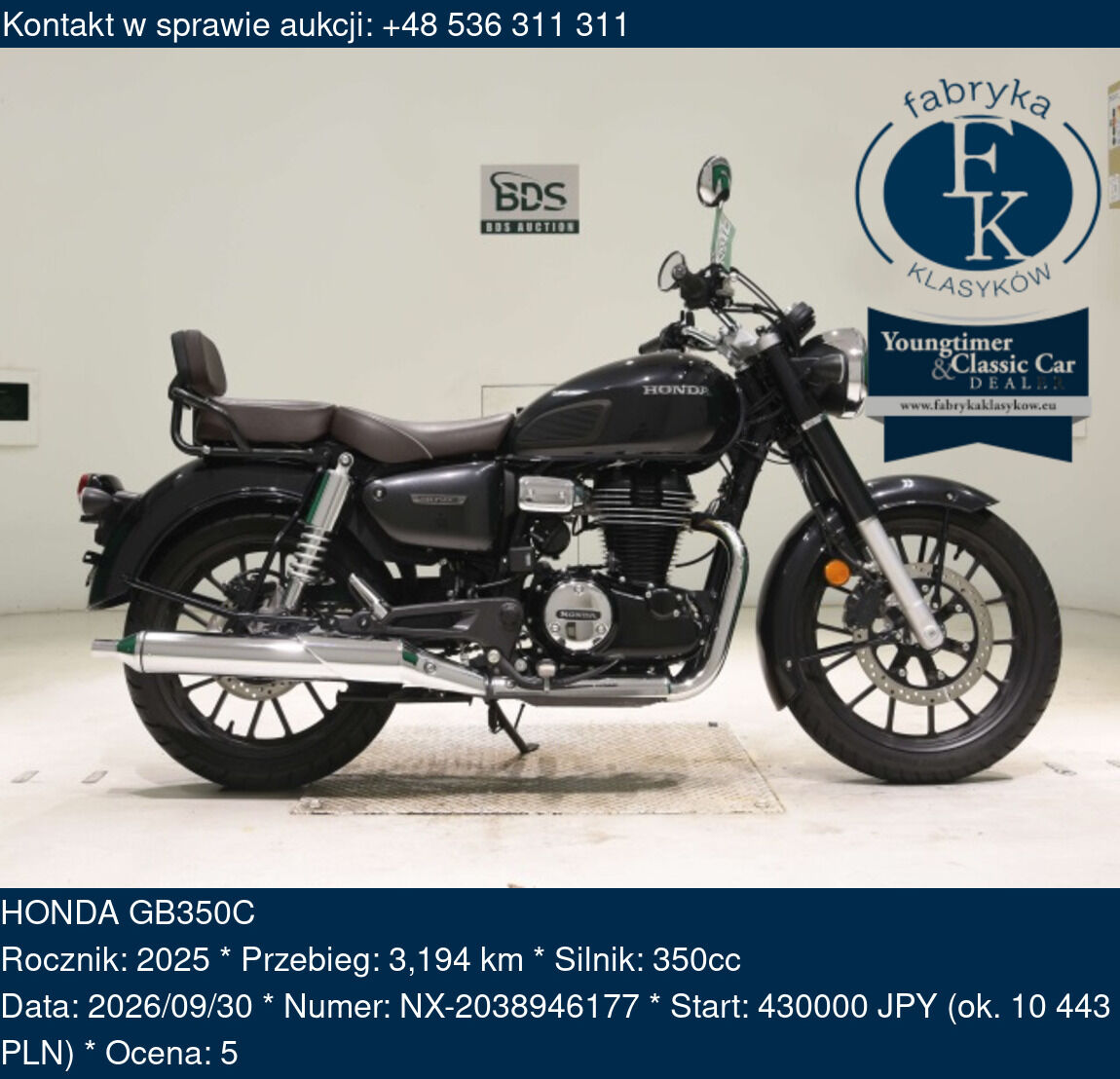 HONDA GB350C 2025 - zdjęcie 2