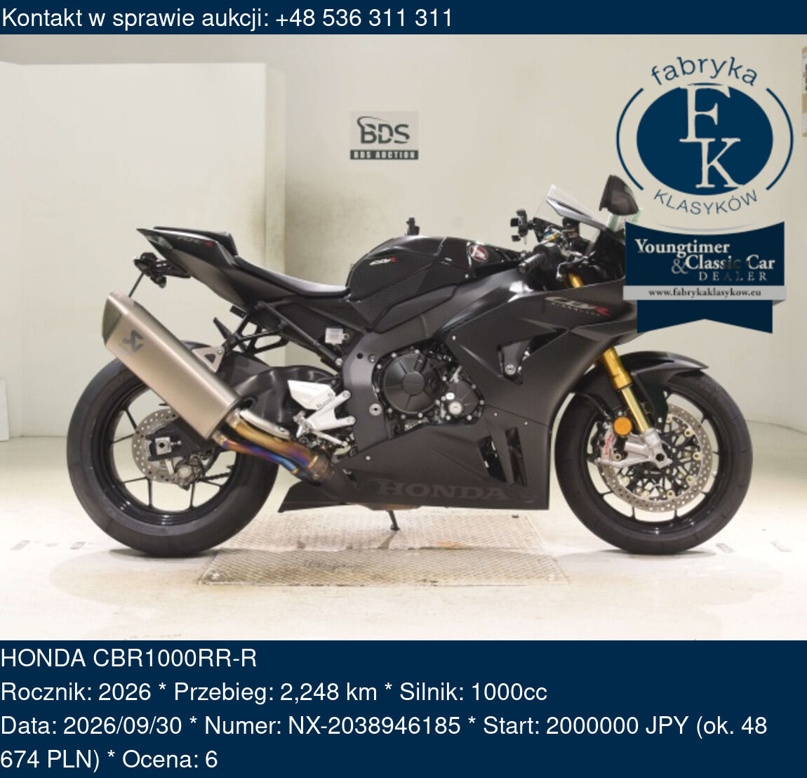 HONDA CBR1000RR-R 2026 - zdjęcie 2