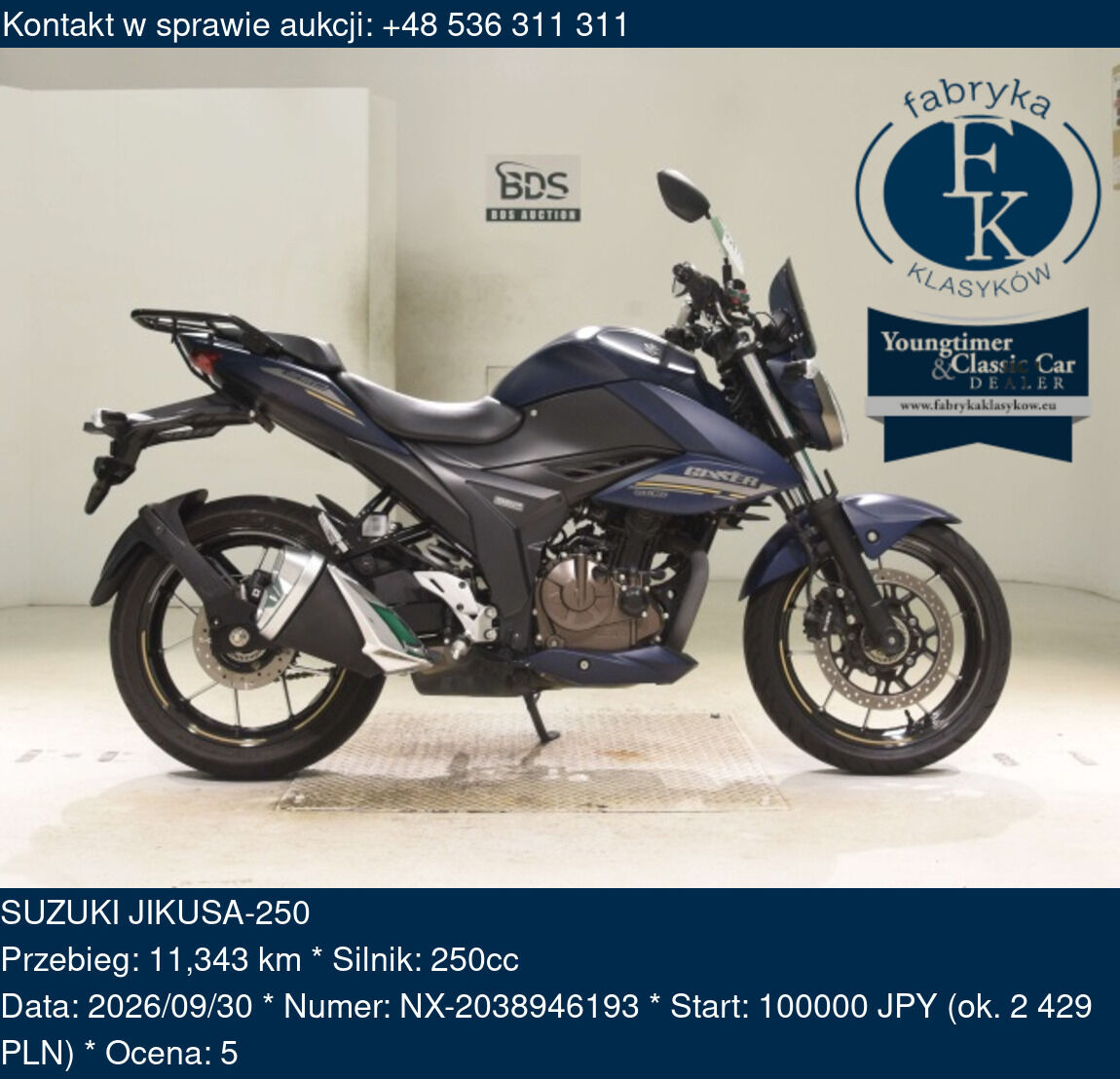 SUZUKI JIKUSA-250  - zdjęcie 2